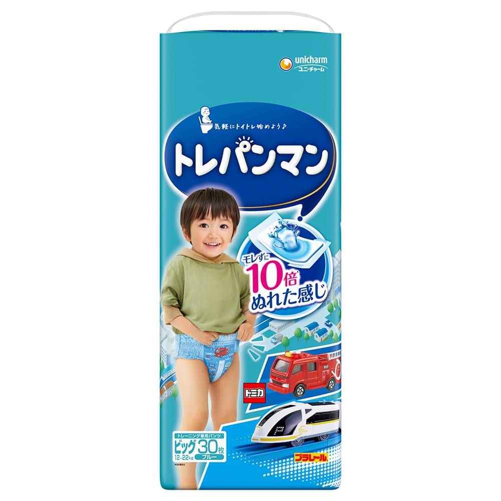 トイトレマン　ビッグ　192枚紙製トレーニングパンツ 6パック トレパンマン トイレトレーニング専用紙おむつ モレずにぬれた感じが